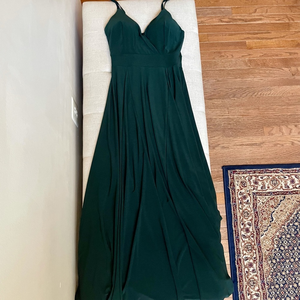 Italian forest green formal gown (NWT)